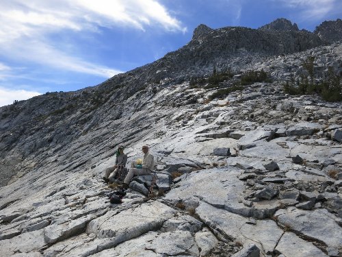 Jimerick, resting at the foot of Banner Peak
